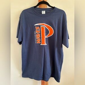 Pepperdine Waves Navy Blue T-Shirt